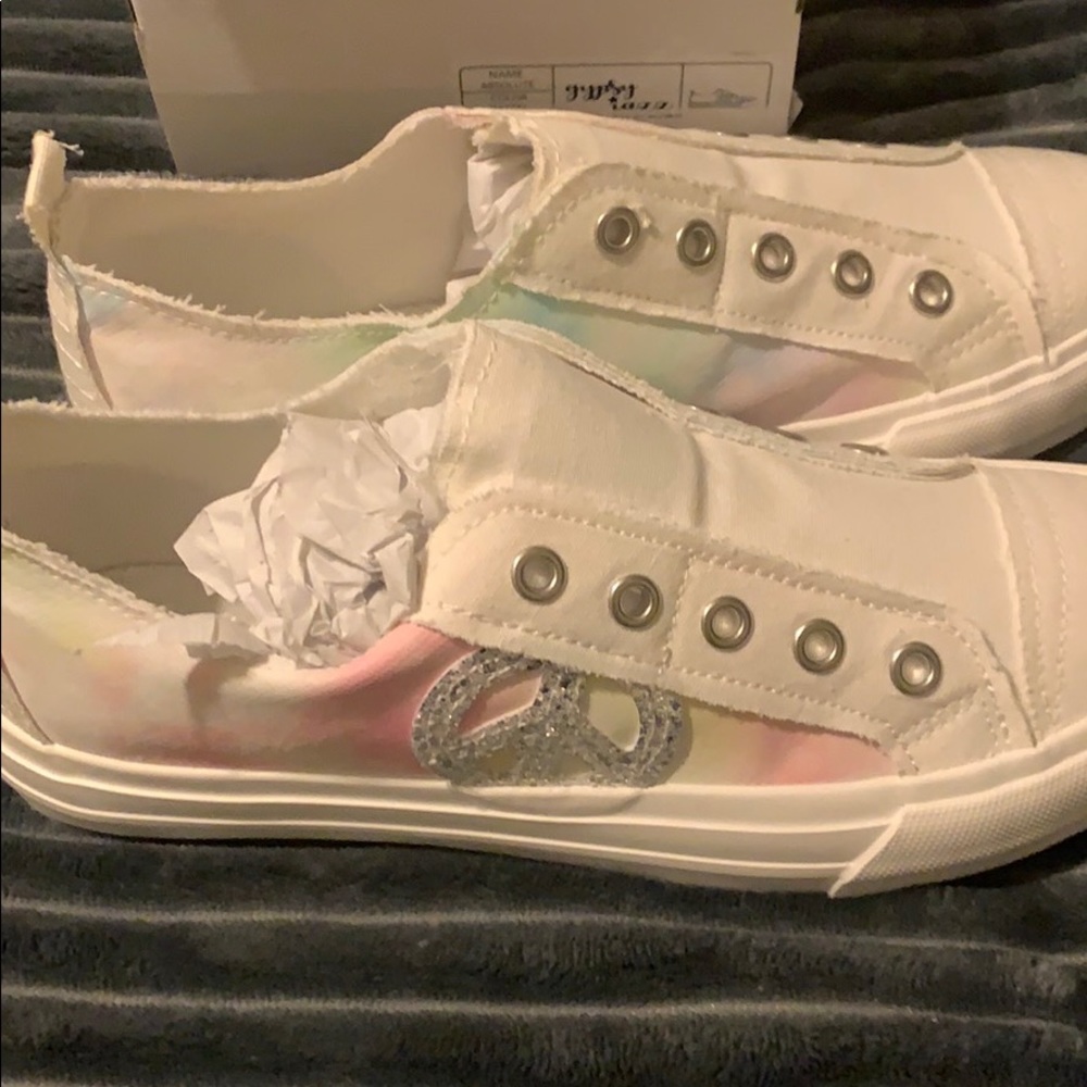Gypsy Jazz slip ok tie dye sneakers